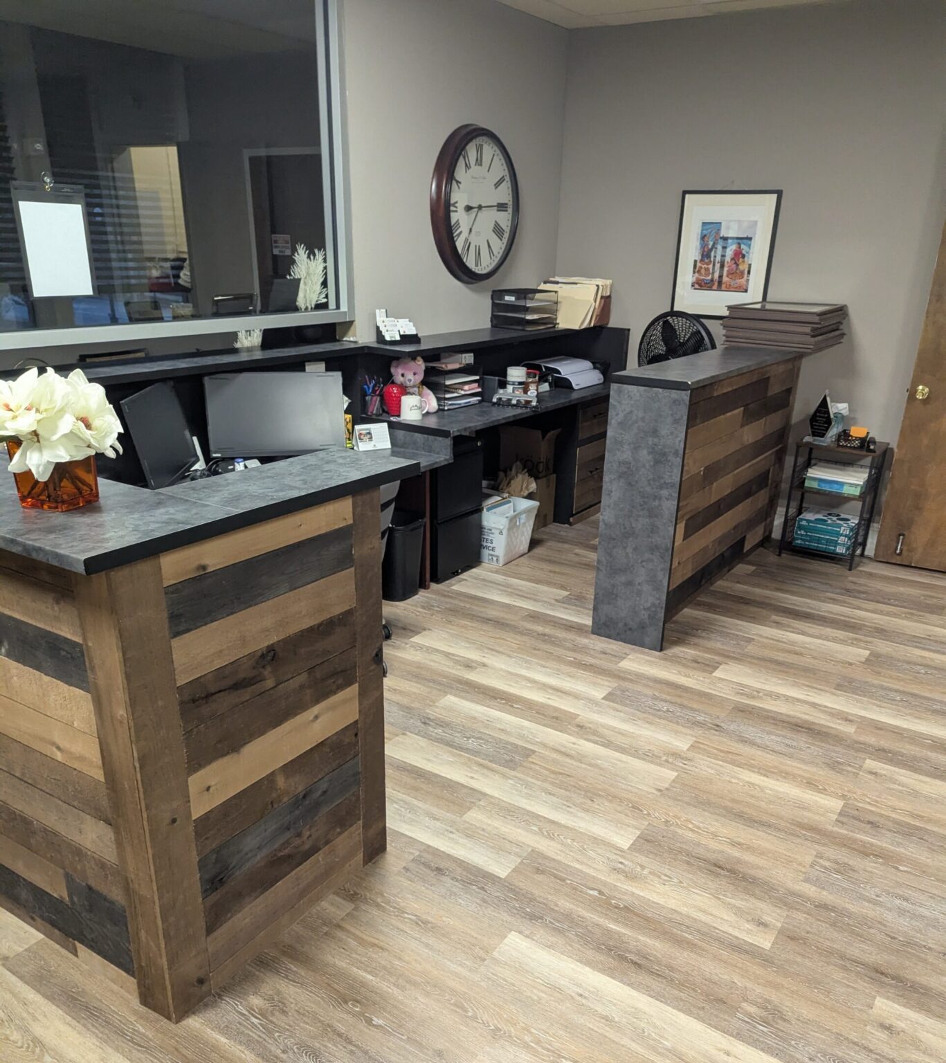Office after a professional cleaning service
