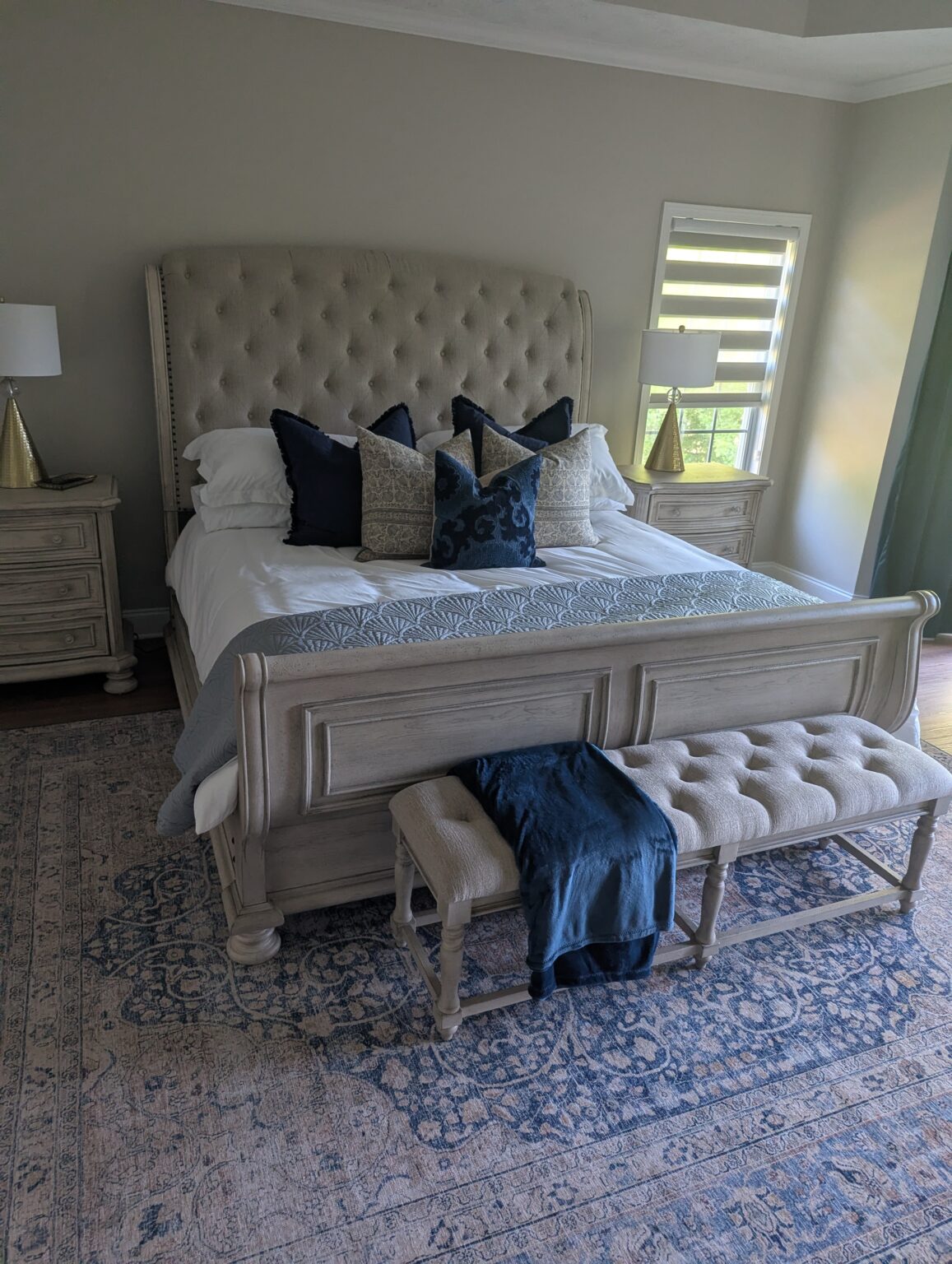 bedroom after a deep cleaning service