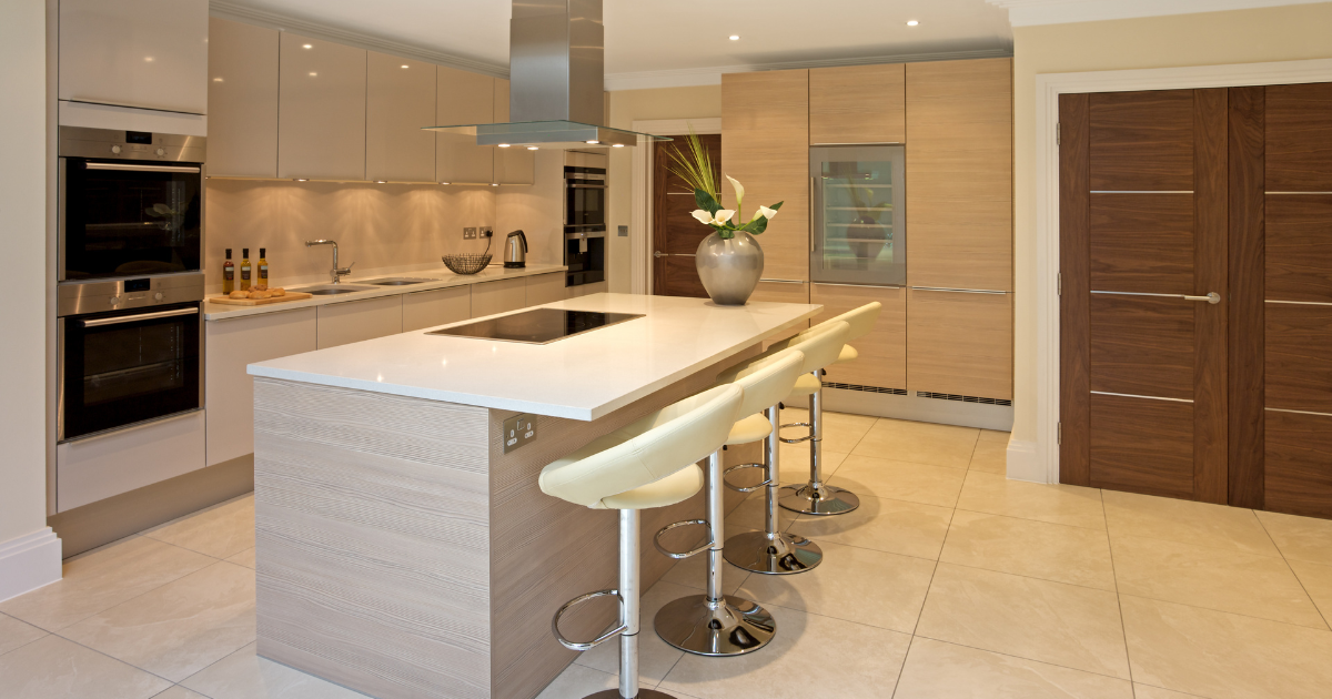 Kitchen cleaned and sanitized, ready to be used by the new home occupants