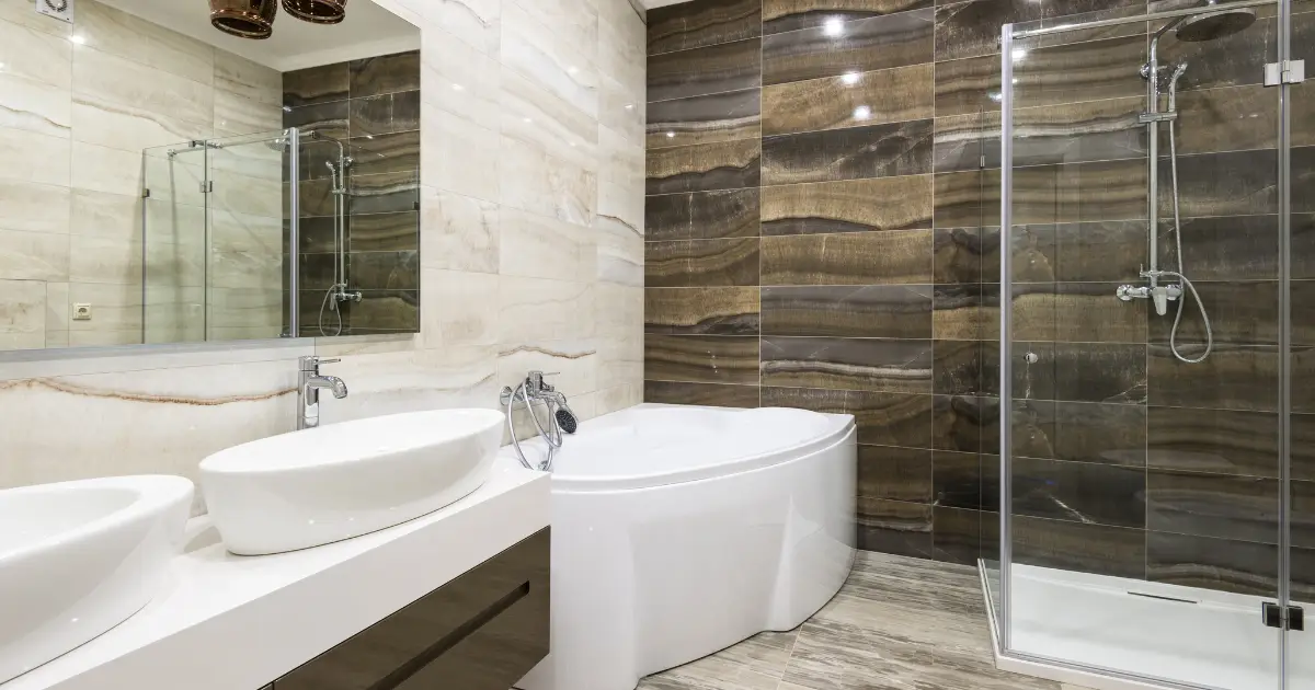 Bathroom after a deep cleaning service