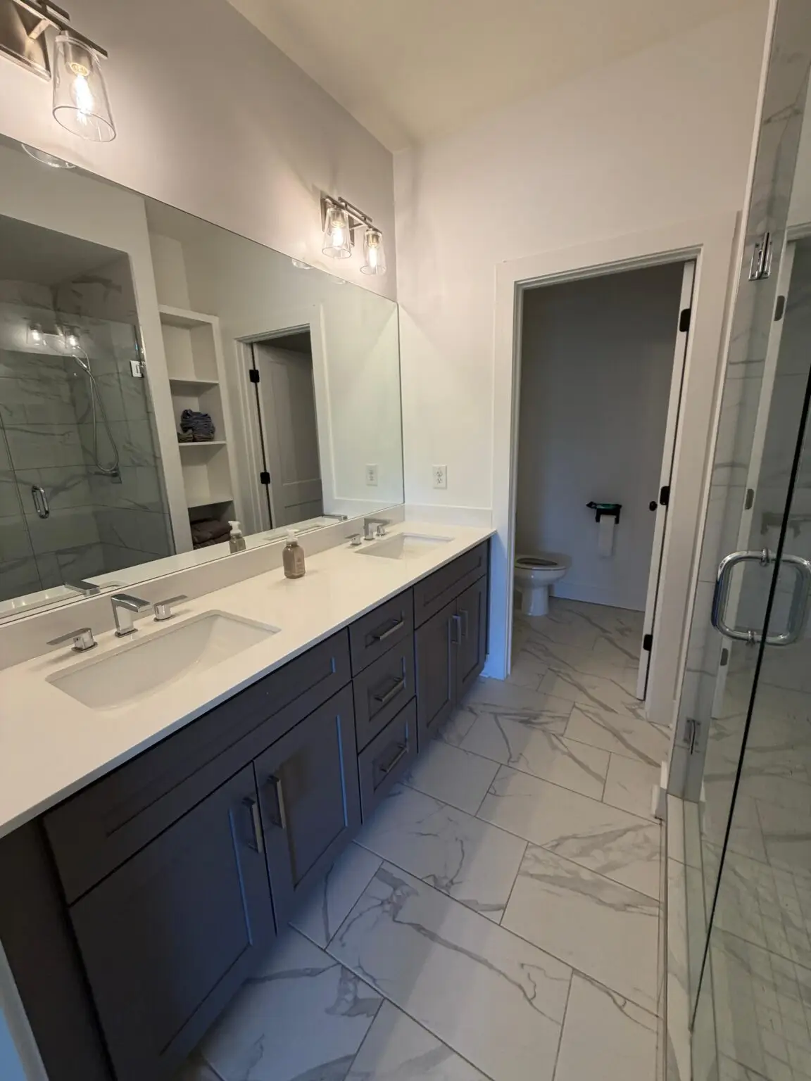 Bathroom after a deep cleaning service by Blue Kangaroo Cleaning Services