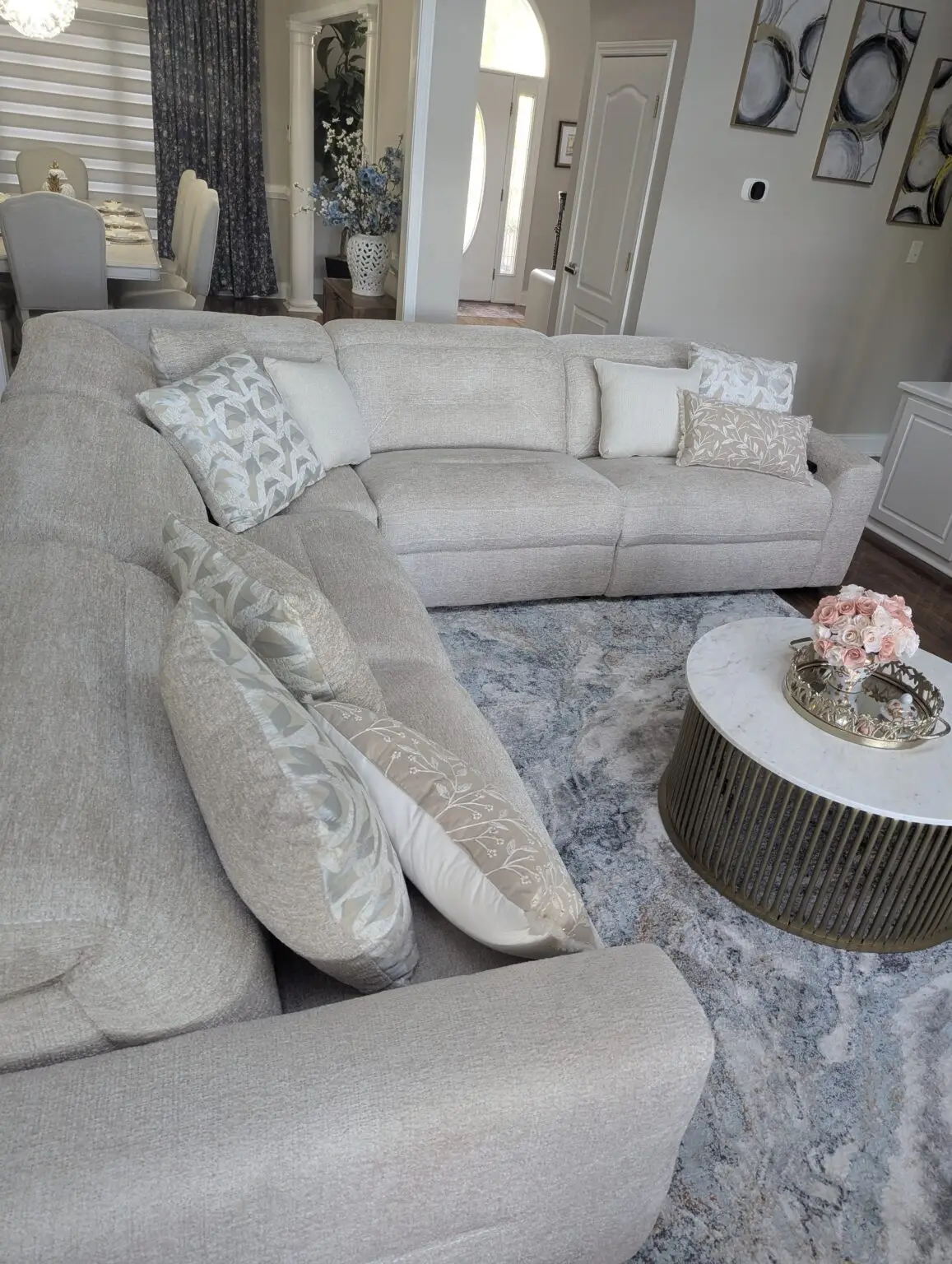 Home living room after a deep cleaning service by Blue Kangaroo Cleaning Services